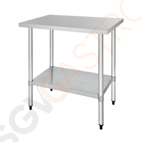 Vogue Arbeitstisch mit Regalboden 90 x 60cm T375 | Größe: 90(H) x 90(B) x 60(T)cm