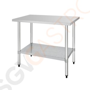 Vogue Arbeitstisch mit Regalboden 120 x 60cm T376 | Größe: 90(H) x 120(B) x 60(T)cm