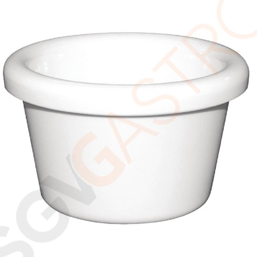 Kristallon Auflaufförmchen weiß 4,3cl 12 Stück | 6,3(Ø)cm | Kapazität: 4,3cl | Melamin | weiß