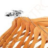 Bolero Kleiderbügel mit Sicherung Mit Diebstahlsicherung | 10 Stück | Ahornholz