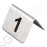 Olympia Tischnummernschilder Edelstahl 1 - 10 Nummer 1 - 10 | Edelstahl | Schwarz auf Grau