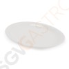 Olympia Linear ovale Teller 29,5cm 6 Stück | 29,5 x 22,7cm | Porzellan