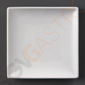Olympia Whiteware quadratische Teller 14cm U153 | 14 x 14cm | 12 Stück Olympia Whiteware quadratische Teller 14cm U153 | 14 x 14cm | 12 Stück