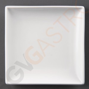 Olympia Whiteware quadratische Teller 24cm U155 | 24 x 24cm | 12 Stück Olympia Whiteware quadratische Teller 24cm U155 | 24 x 24cm | 12 Stück