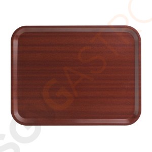 Cambro Capri laminiertes Serviertablett Mahagoni 32,5x26,5cm Größe: 32,5(B) x 26,5(T)cm