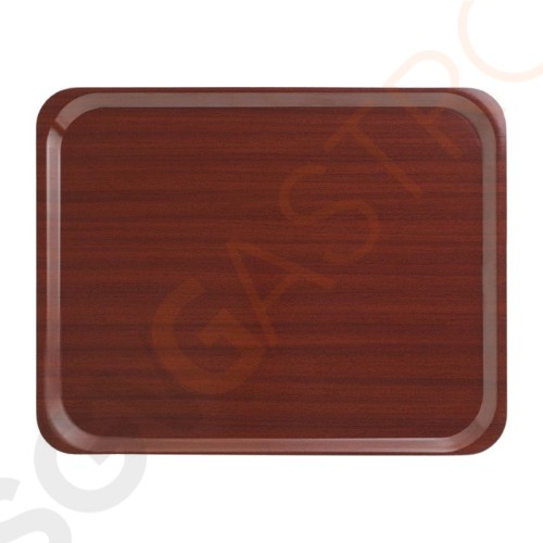 Cambro Capri laminiertes Serviertablett Mahagoni 46x36cm Größe: 46(B)x36(T)cm Cambro Capri laminiertes Serviertablett Mahagoni 46x36cm Größe: 46(B)x36(T)cm
