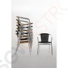 Bolero Rattanstühle mit Armlehne in Aluminiumdesign naturell 4 Stück | Sitzhöhe: 45cm | 73,5 x 53 x 58cm | Aluminium und PE-Rattan | naturell Bolero Rattanstühle mit Armlehne in Aluminiumdesign naturell 4 Stück | Sitzhöhe: 45cm | 73,5 x 53 x 58cm | Aluminium und PE-Rattan | naturell