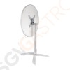 Bolero runder klappbarer Tisch Edelstahl 1 Bein 60cm 72 x 60(Ø)cm | Aluminium und Edelstahl