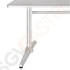 Bolero rechteckiger Tisch Edelstahl 120 x 60cm 72 x 120 x 60cm | Edelstahl und Aluminium