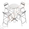 Bolero runder Stehtisch Edelstahl 60cm 105 x 60(Ø)cm | Edelstahl und Aluminium