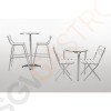 Bolero runder Stehtisch Edelstahl 60cm 105 x 60(Ø)cm | Edelstahl und Aluminium