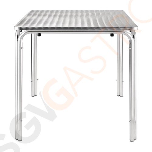 Bolero quadratischer Bistrotisch Edelstahl 4 Beine 70cm 72 x 70 x 70cm | Edelstahl und Aluminium Bolero quadratischer Bistrotisch Edelstahl 4 Beine 70cm 72 x 70 x 70cm | Edelstahl und Aluminium