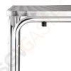 Bolero quadratischer Bistrotisch Edelstahl 4 Beine 70cm 72 x 70 x 70cm | Edelstahl und Aluminium Bolero quadratischer Bistrotisch Edelstahl 4 Beine 70cm 72 x 70 x 70cm | Edelstahl und Aluminium