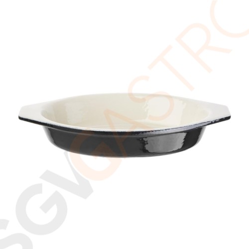 Vogue Gratinschale 650ml schwarz oval Farbe: Schwarz. Material: Gusseisen. Induktionsgeeignet. Vogue Gratinschale 650ml schwarz oval Farbe: Schwarz. Material: Gusseisen. Induktionsgeeignet.