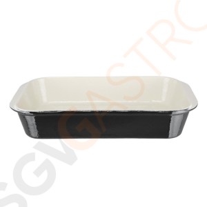 Vogue Auflaufform Gusseisen schwarz groß Größe: 70(H) x 405(B) x 250(T)mm. Material: Gusseisen. Induktionsgeeignet. Vogue Auflaufform Gusseisen schwarz groß Größe: 70(H) x 405(B) x 250(T)mm. Material: Gusseisen. Induktionsgeeignet.