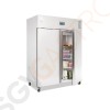 Polar Serie U Kühlschrank Edelstahl 1300L 88W/230V | 201 x 148,5 x 83,5cm | (Nutz)Kapazität: 1300/934L | 2-türig | Edelstahl