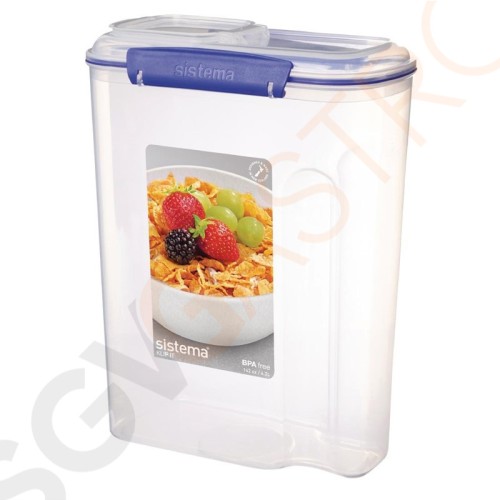 Sistema Klip It Müsli Frischhaltedose 4,2L Kapazität: 4,2 Liter. Sistema Klip It Müsli Frischhaltedose 4,2L Kapazität: 4,2 Liter.
