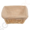Olympia Brotkorb Weide mit Futter 23cm 23 x 23cm | Korbweide Olympia Brotkorb Weide mit Futter 23cm 23 x 23cm | Korbweide