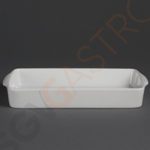 Olympia rechteckige Auflaufformen 30,5cm 6 Stück | 4,2 x 30,5 x 16,3cm | Porzellan