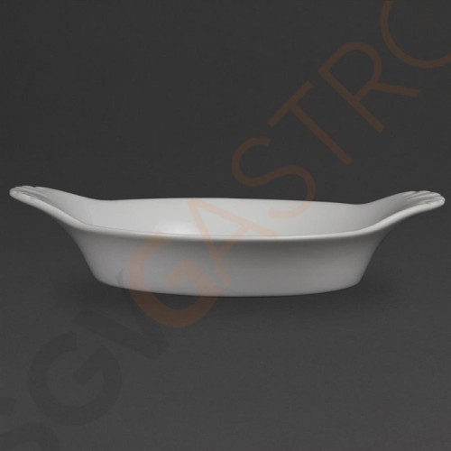 Olympia Whiteware runde Gratinschalen weiß 22 x 17,7cm W433 | 4,7 x 22 x 17,7cm | 6 Stück Olympia Whiteware runde Gratinschalen weiß 22 x 17,7cm W433 | 4,7 x 22 x 17,7cm | 6 Stück