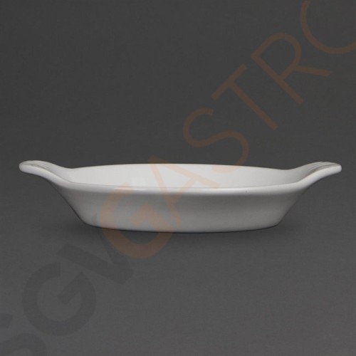Olympia Whiteware runde Gratinschalen weiß 17 x 14cm W439 | 2,6 x 17 x 14cm | 6 Stück Olympia Whiteware runde Gratinschalen weiß 17 x 14cm W439 | 2,6 x 17 x 14cm | 6 Stück