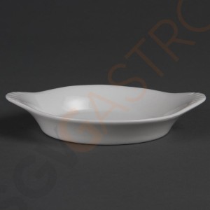 Olympia Whiteware runde Gratinschalen weiß 15,6 x 12,6cm 6 Stück | 3 x 15,6 x 12,6cm | Porzellan Olympia Whiteware runde Gratinschalen weiß 15,6 x 12,6cm 6 Stück | 3 x 15,6 x 12,6cm | Porzellan