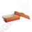 Vogue Terrinenform Gusseisen orange 1,3L Größe: 90(H) x 310(B) x 100(T). Material: Gusseisen. Induktionsgeeignet.