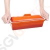 Vogue Terrinenform Gusseisen orange 1,7L Größe: 12(H) x 34(B) x 10,5(T)cm. Material: Gusseisen. Induktionsgeeignet.