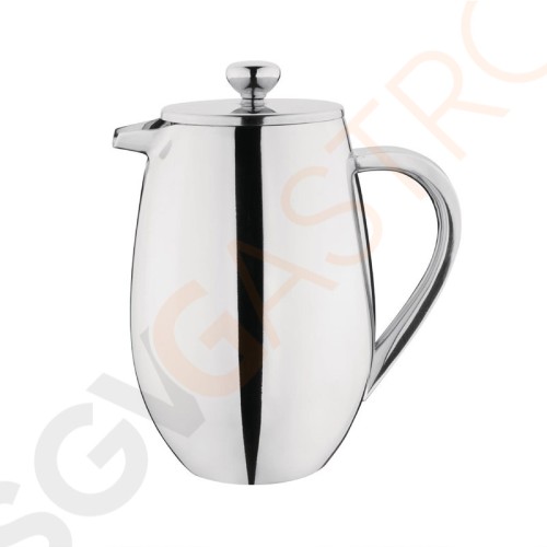 Olympia gerundete isolierte French Press Edelstahl 80cl Kapazität: 80cl (6 Tassen) | Edelstahl 18/10 Olympia gerundete isolierte French Press Edelstahl 80cl Kapazität: 80cl (6 Tassen) | Edelstahl 18/10