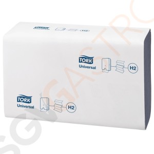 Tork Z-gefaltete Handtücher blau 1-lagig Geeignet für Spender DB462 | 12 Packungen | ungefähr 250 Tücher pro Packung | 1-lagig | blau