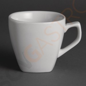 Olympia Whiteware quadratische Kaffeetassen 20cl 12 Stück | Kapazität: 20cl | Porzellan Olympia Whiteware quadratische Kaffeetassen 20cl 12 Stück | Kapazität: 20cl | Porzellan