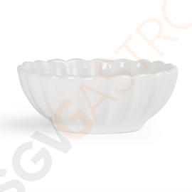 Olympia Whiteware runde Amuseschälchen gewellt 8cm 12 Stück | 3 x 8(Ø)cm | Porzellan