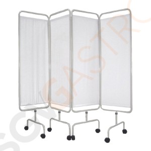 Wandschirm 4 Schirmteile | auf Rollen
