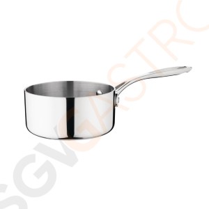 Vogue Tri Wall Stieltopf 900ml Größe: 140(Ø)mm | Material: Edelstahl und Aluminium | Induktionsgeeignet | Deckel: Y422.