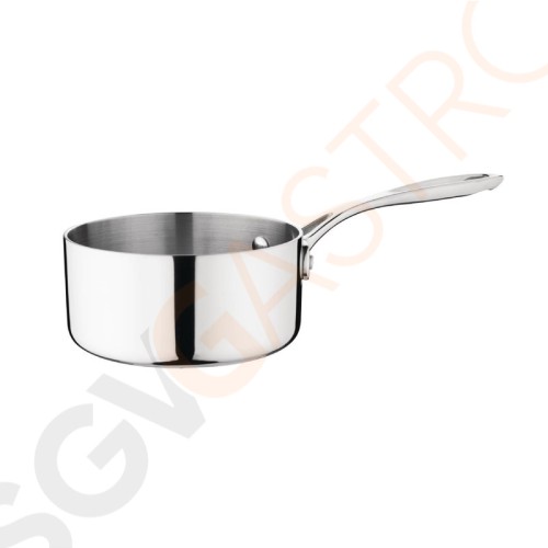 Vogue Tri Wall Stieltopf 900ml Größe: 140(Ø)mm | Material: Edelstahl und Aluminium | Induktionsgeeignet | Deckel: Y422. Vogue Tri Wall Stieltopf 900ml Größe: 140(Ø)mm | Material: Edelstahl und Aluminium | Induktionsgeeignet | Deckel: Y422.