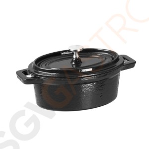 Vogue ovaler Minitopf 8,4 x 11,3cm Kapazität: 31,5cl | 8,4 x 11,3cm | Gusseisen