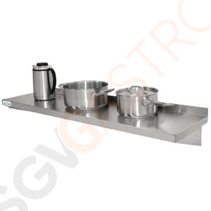 Vogue Edelstahl-Wandregal 150cm 150 x 30cm. Inklusive Wandbefestigung.