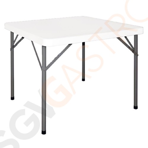 Bolero quadratischer Klapptisch weiß 86 x 86cn 86 x 86cm | Polyethylen und Stahl | weiß Bolero quadratischer Klapptisch weiß 86 x 86cn 86 x 86cm | Polyethylen und Stahl | weiß