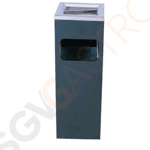 Bolero quadratischer Standaschenbecher 10L Edelstahl | 60 x 20 x 20cm