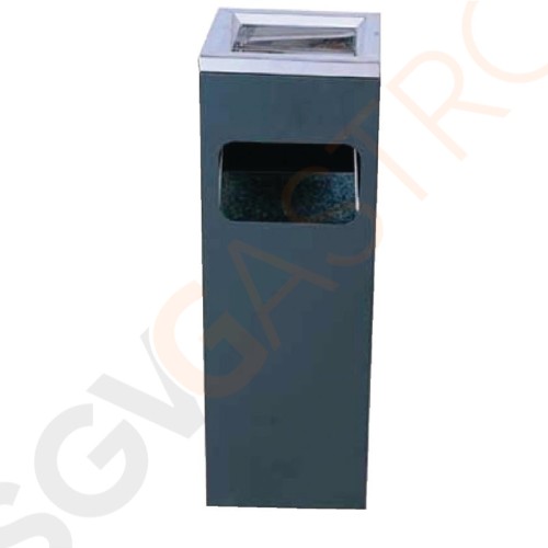 Bolero quadratischer Standaschenbecher 10L Edelstahl | 60 x 20 x 20cm