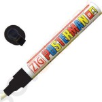 Securit Zig Posterman wetterfester Kreidestift 6mm schwarz Keilspitze | 6mm dick | schwarz