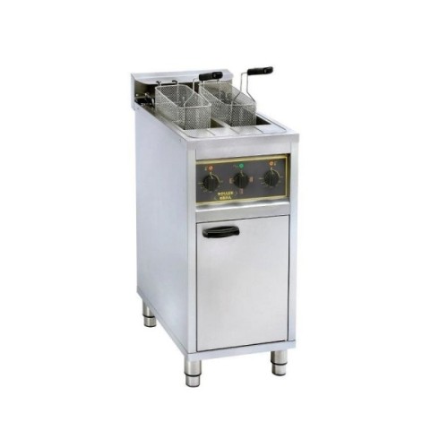 Hochleistungsfritteusen 2 x Becken 8 L / 400 x 600 x 980 mm Hochleistungsfritteusen 2 x Becken 8 L / 400 x 600 x 980 mm