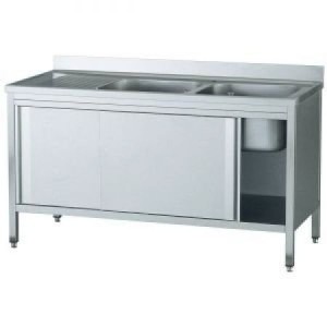 Spültisch mit 3 Becken verschweisst