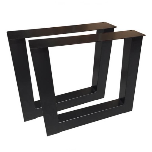 Tischfuß – Stahl – Breite 65 Cm Höhe 72 Cm – Schwarz 