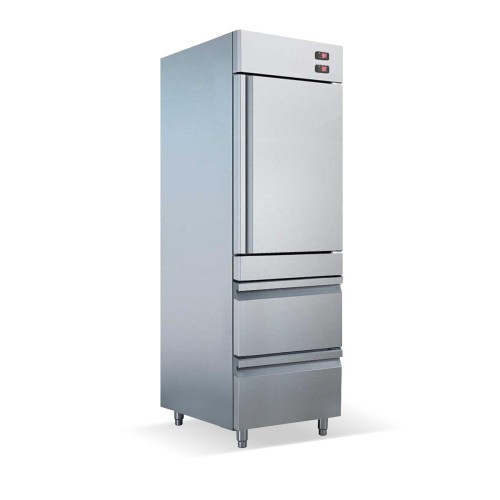 Kühl- und Gefrierschrank mit 2 Schubladen Kühl- und Gefrierschrank mit 2 Schubladen