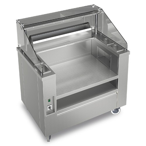Mobile Show Cooking Station 1120 mm mit Abluftsystem Mobile Show Cooking Station 1120 mm mit Abluftsystem