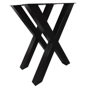 Tischfuß – Stahl – Breite 80 Cm Höhe 105 Cm – Schwarz 