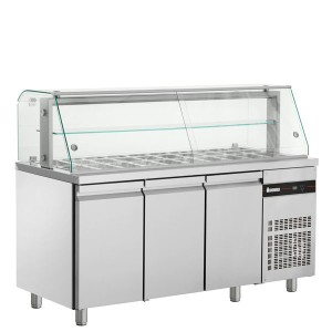 Kühlvitrine mit 3 Türen GN 1/1 SG 1800/ 1790x700x1300mm