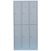 Spind lichtgrau 520230, 6 Schließfächer 88,5 x 50,0 x 180,0 cm