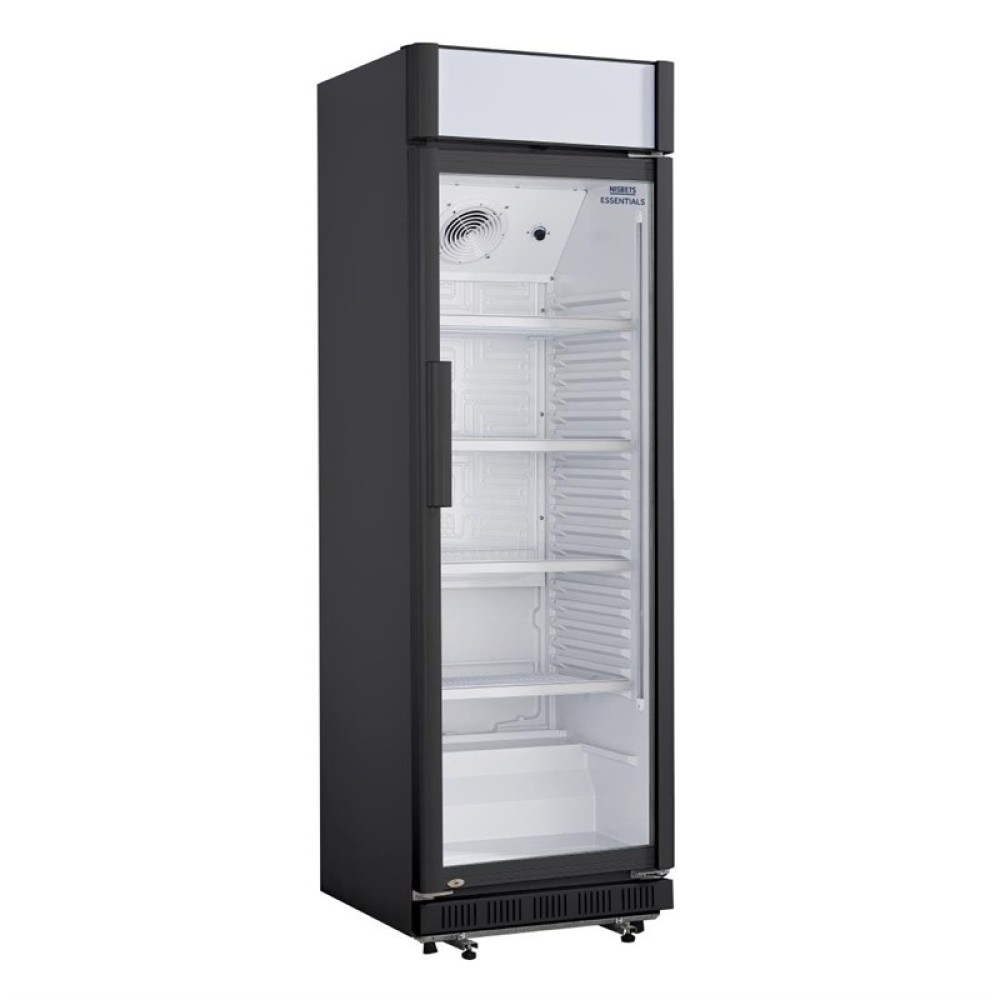 Nisbets Essentials Display Kühlschrank mit Lichtkasten 346Ltr 